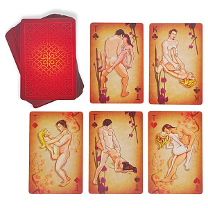 Игральные карты «КАМАСУТРА 18+» в горячем исполнении, 36 карт